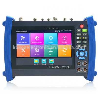 New H.265 4K 7 Inch IP CCTV Tester Monitor CVBS Camera tester ONVIF WIFI HDMI Input Output POE 12V output